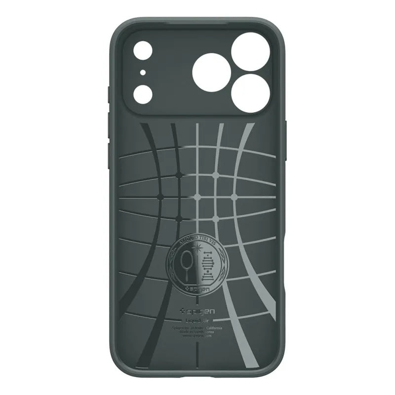 Spigen Liquid Air – dėklas, skirtas iPhone 18 Pro / 17 Pro (Abyss Green)