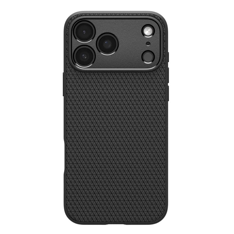Spigen Liquid Air – dėklas, skirtas iPhone 18 Pro / 17 Pro (matinė juoda spalva)