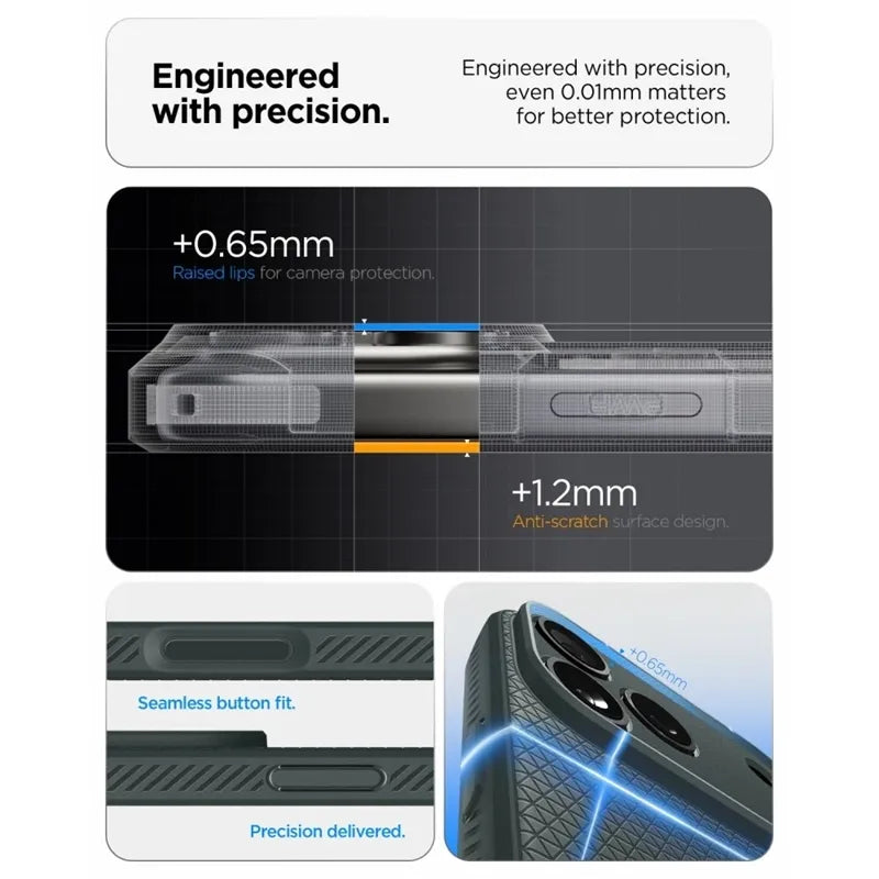 Spigen Liquid Air – dėklas, skirtas iPhone 18 Pro Max / 17 Pro Max (Abyss Green)