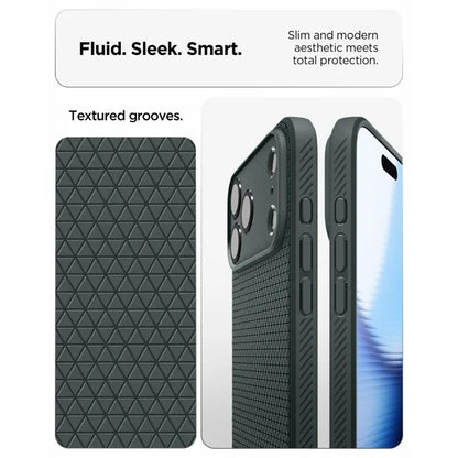 Spigen Liquid Air – dėklas, skirtas iPhone 18 Pro Max / 17 Pro Max (Abyss Green)