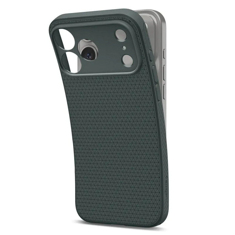 Spigen Liquid Air – dėklas, skirtas iPhone 18 Pro Max / 17 Pro Max (Abyss Green)