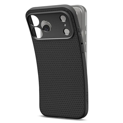 Spigen Liquid Air – dėklas, skirtas iPhone 18 Pro Max / 17 Pro Max (matinė juoda spalva)