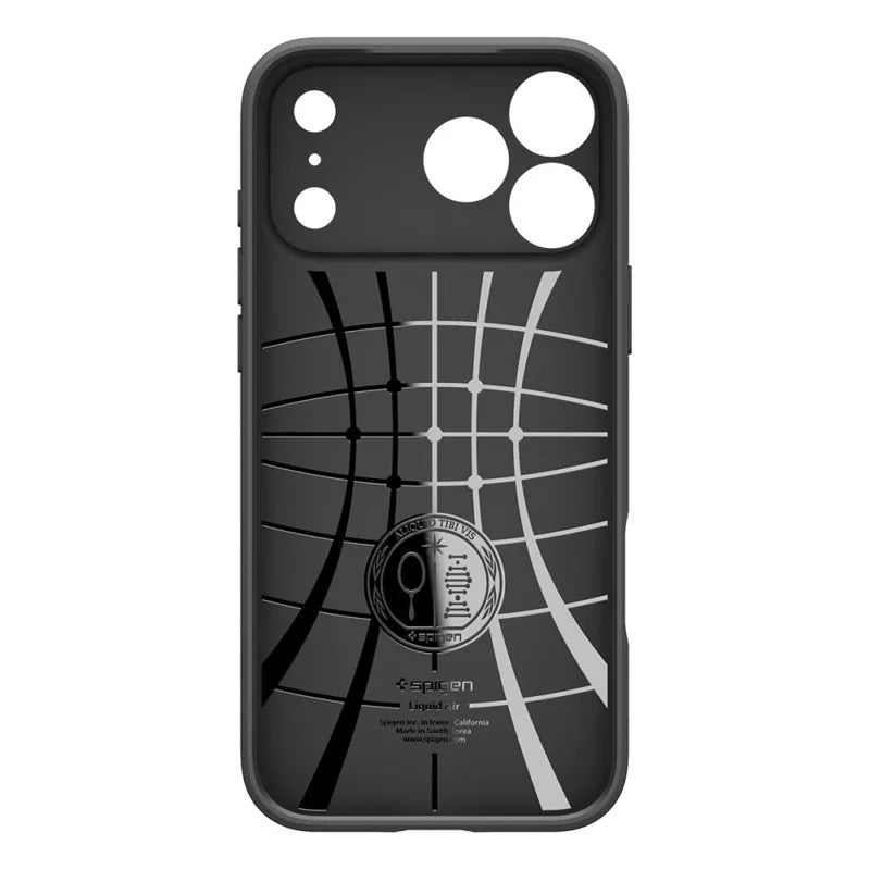 Spigen Liquid Air – dėklas, skirtas iPhone 18 Pro Max / 17 Pro Max (matinė juoda spalva)