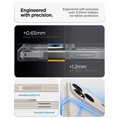 Spigen Liquid Air – dėklas, skirtas iPhone 18 Pro Max / 17 Pro Max (Natural Titanium)