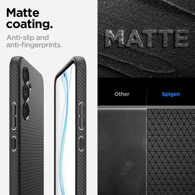 Spigen Liquid Air – dėklas, skirtas Samsung Galaxy A54 5G (juodas)