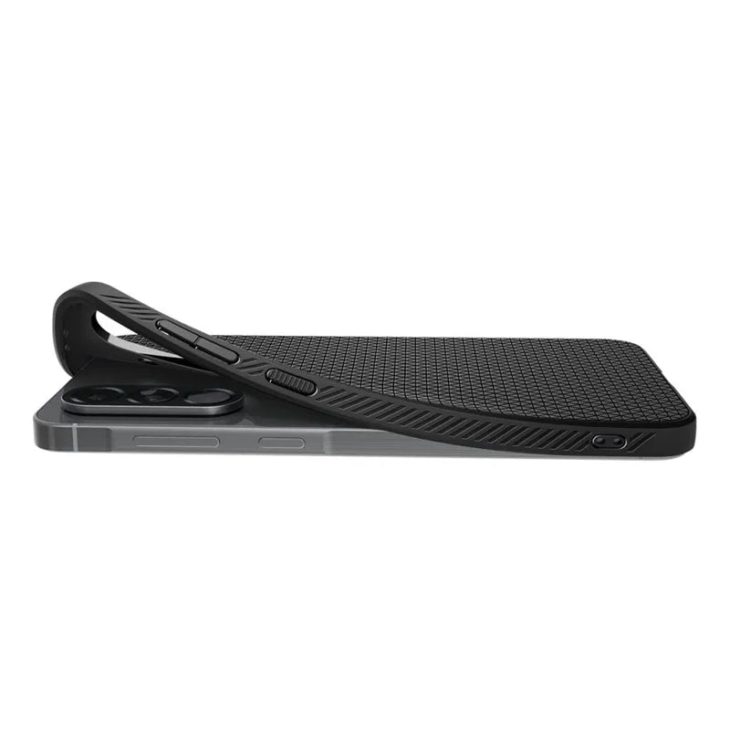 Spigen Liquid Air – dėklas, skirtas Samsung Galaxy A56 5G (matinė juoda)