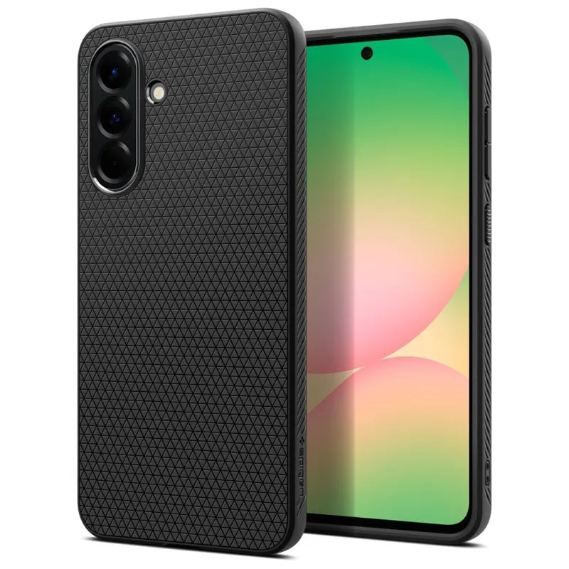 Spigen Liquid Air – dėklas, skirtas Samsung Galaxy A56 5G (matinė juoda)