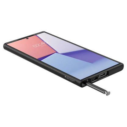 Spigen Liquid Air – dėklas, skirtas „Samsung Galaxy S23 Ultra“ (matinė juoda)