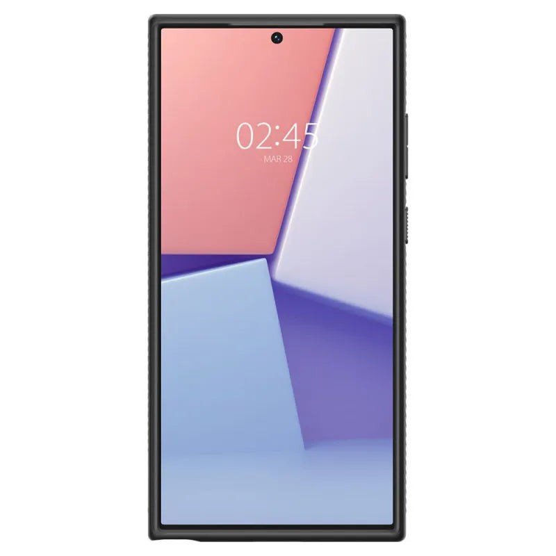 Spigen Liquid Air – dėklas, skirtas „Samsung Galaxy S23 Ultra“ (matinė juoda)