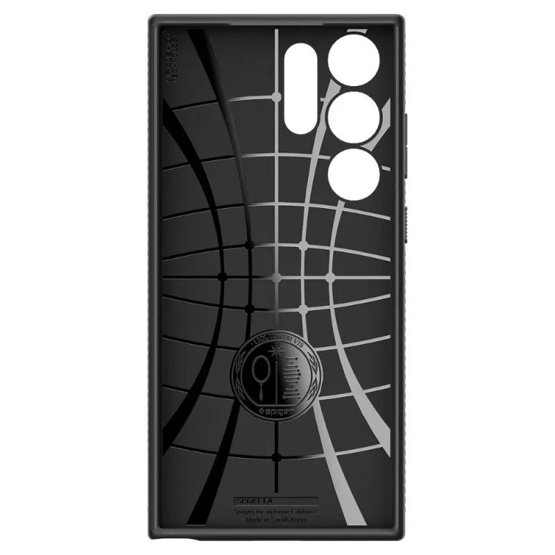 Spigen Liquid Air – dėklas, skirtas „Samsung Galaxy S23 Ultra“ (matinė juoda)
