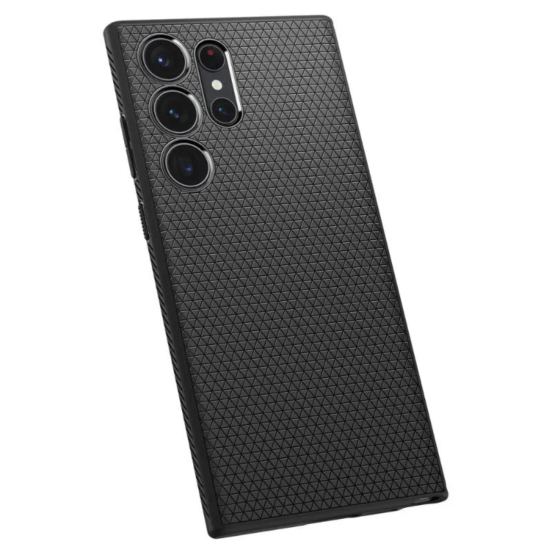 Spigen Liquid Air – dėklas, skirtas „Samsung Galaxy S23 Ultra“ (matinė juoda)