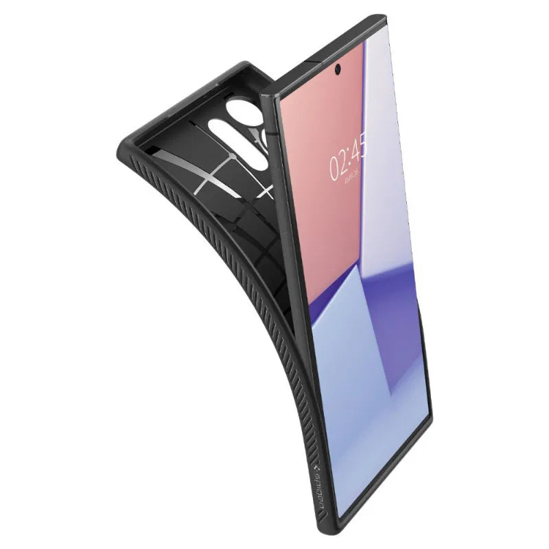 Spigen Liquid Air – dėklas, skirtas „Samsung Galaxy S23 Ultra“ (matinė juoda)