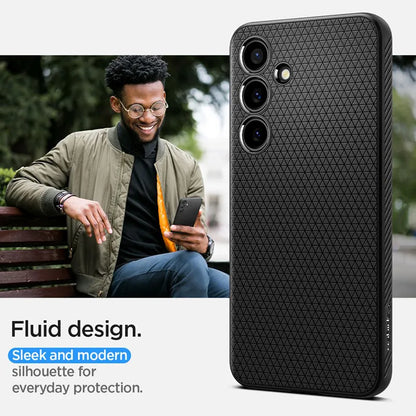 Spigen Liquid Air – Dėklas, skirtas Samsung Galaxy S24 (matinė juoda)