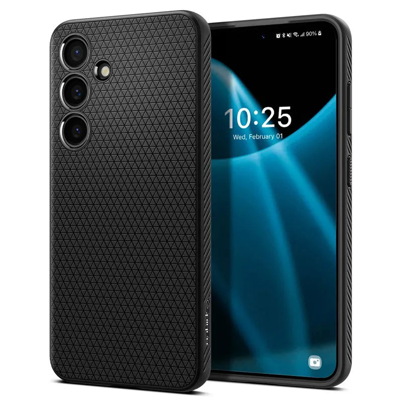 Spigen Liquid Air – Dėklas, skirtas Samsung Galaxy S24 (matinė juoda)