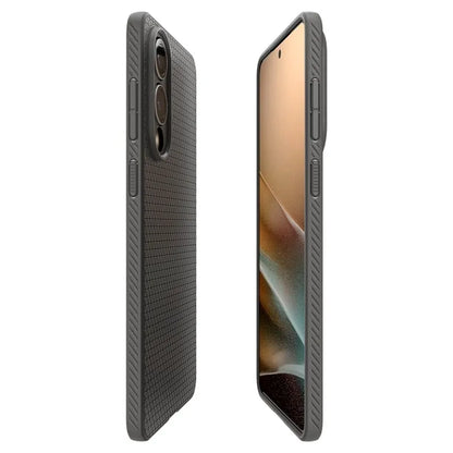 Spigen Liquid Air – dėklas, skirtas „Samsung Galaxy S25 Edge“ (marmuro pilka)