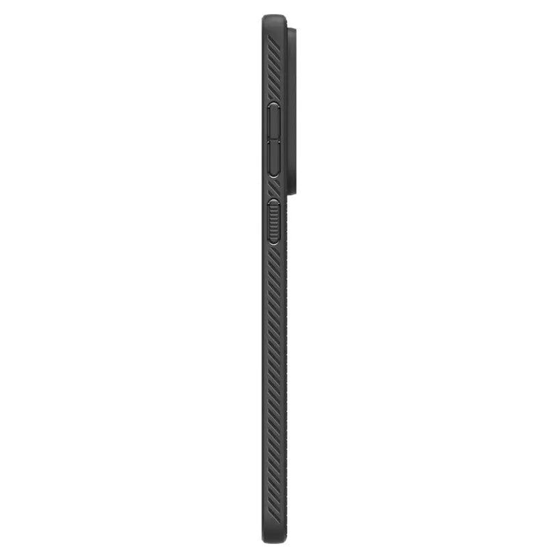 Spigen Liquid Air – dėklas, skirtas „Samsung Galaxy S25 Edge“ (matinis juodas)