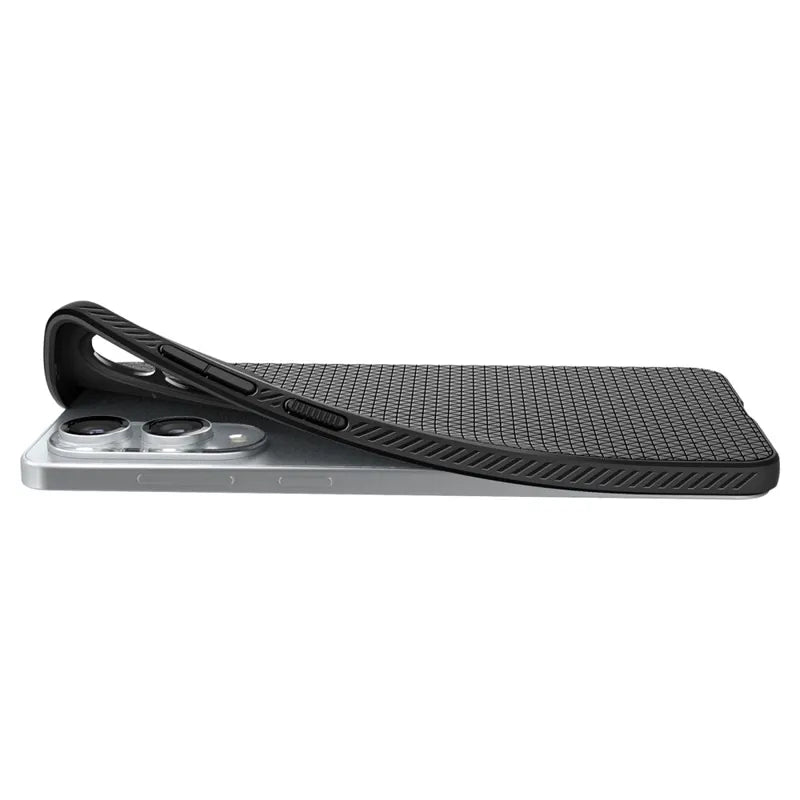 Spigen Liquid Air – dėklas, skirtas „Samsung Galaxy S25 Edge“ (matinis juodas)