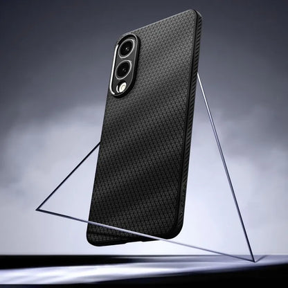 Spigen Liquid Air – dėklas, skirtas „Samsung Galaxy S25 Edge“ (matinis juodas)