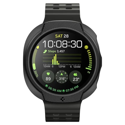 Spigen Liquid Air – Dėklas, skirtas Samsung Galaxy Watch 8 40 mm (Matinė juoda)