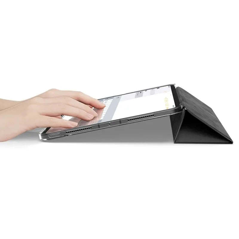 Spigen Liquid Air Folio – dėklas, skirtas iPad Pro 11" (M5, 2025 / M4, 2024) (juodas)