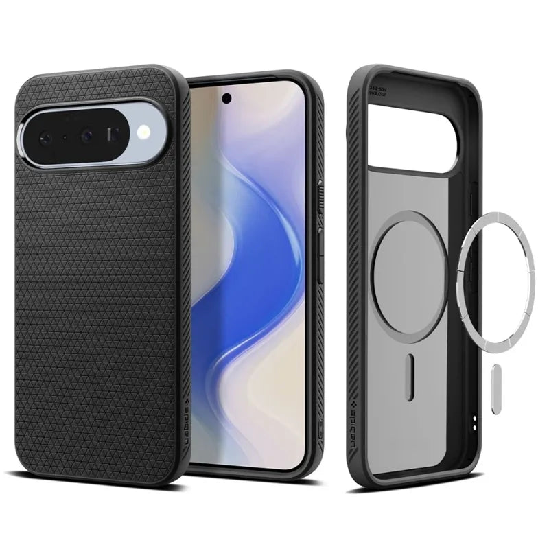 Spigen Liquid Air Mag dėklas Google Pixel 10 / 10 Pro (Matinė juoda)