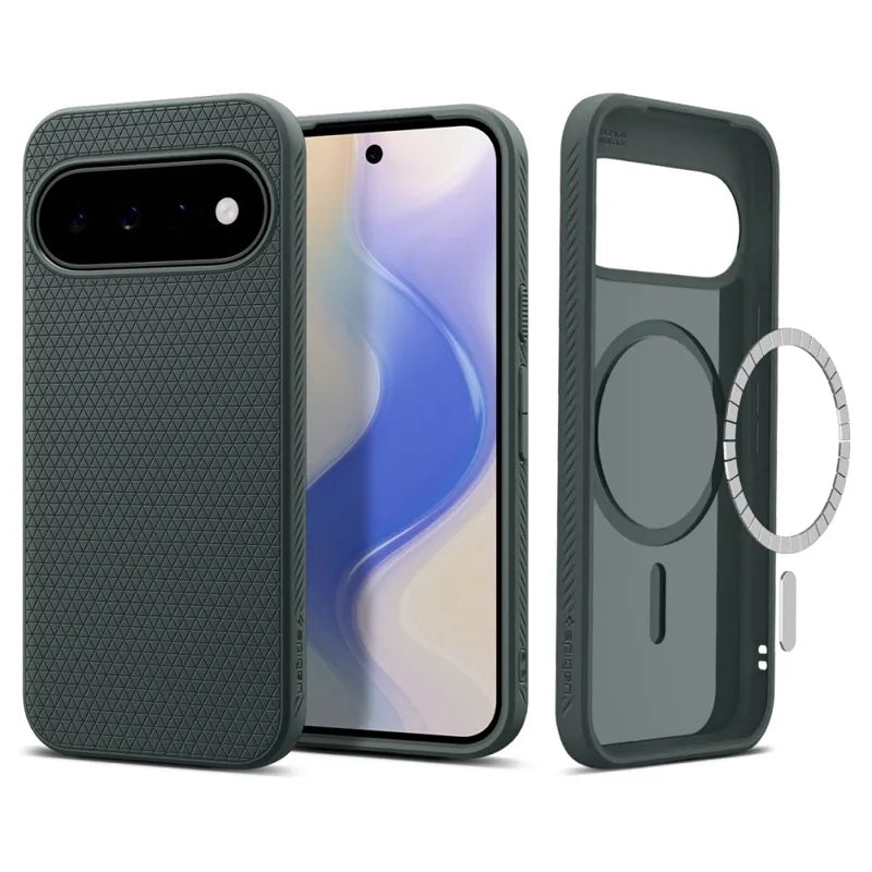 Spigen Liquid Air Mag MagSafe – dėklas Google Pixel 11 (Abyss Green)