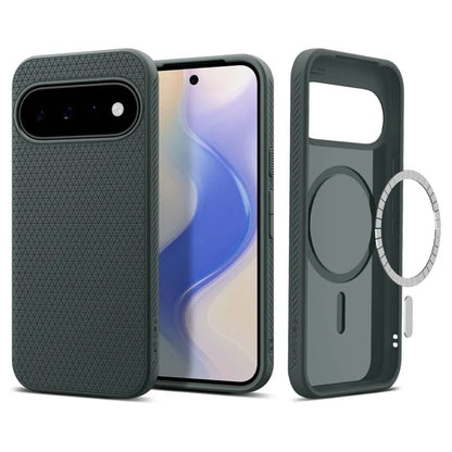 Spigen Liquid Air Mag MagSafe – dėklas Google Pixel 11 (Abyss Green)