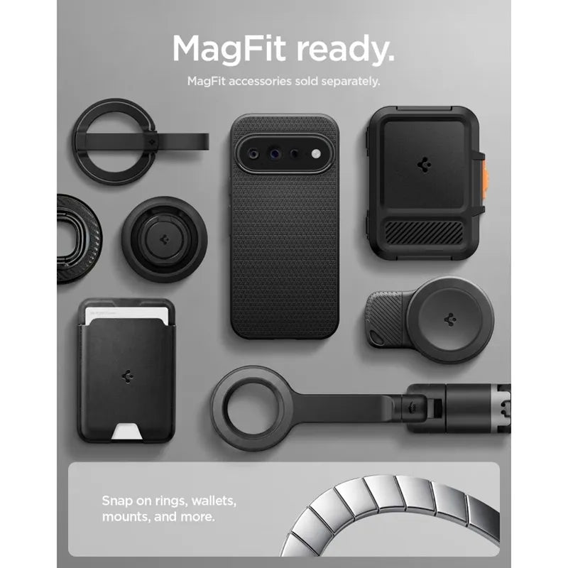 Spigen Liquid Air Mag MagSafe - dėklas Google Pixel 11 Pro (Matte Black)