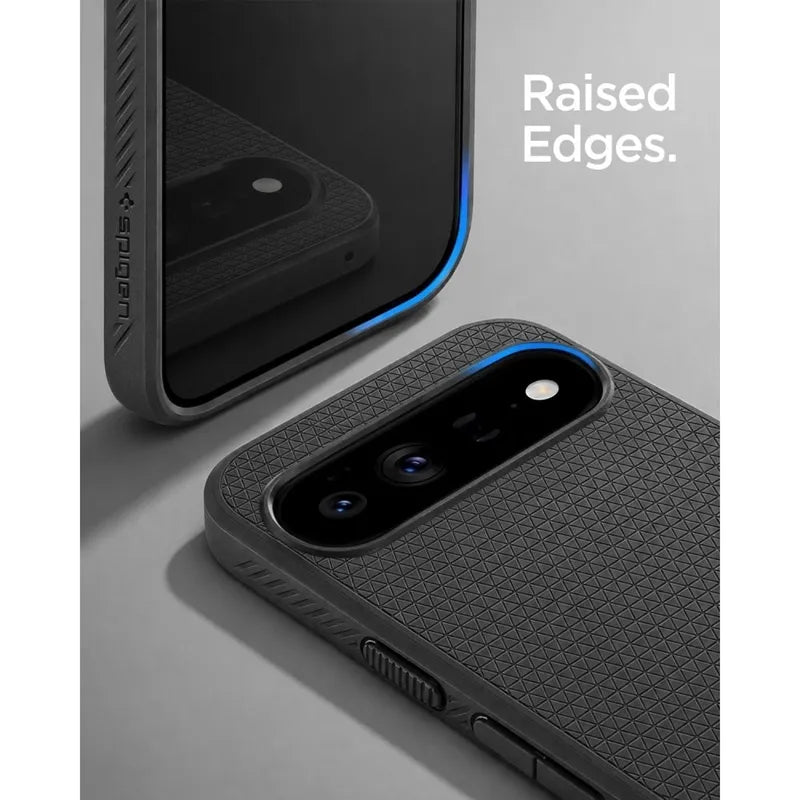 Spigen Liquid Air Mag MagSafe – dėklas Google Pixel 11 telefonui (matinis juodas)