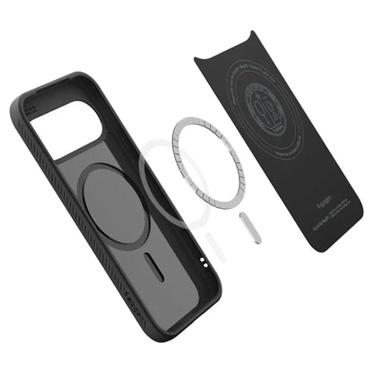 Spigen Liquid Air Mag MagSafe – dėklas Google Pixel 11 telefonui (matinis juodas)