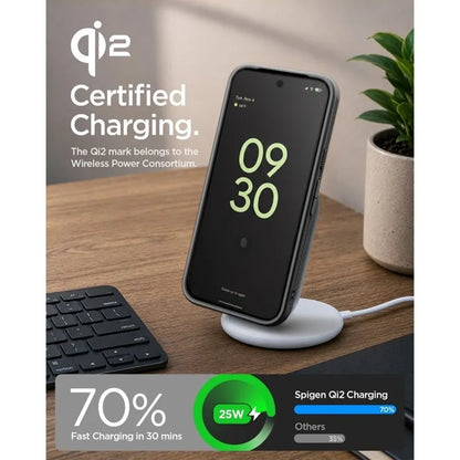Spigen Liquid Air Mag MagSafe – dėklas Google Pixel 11 telefonui (matinis juodas)