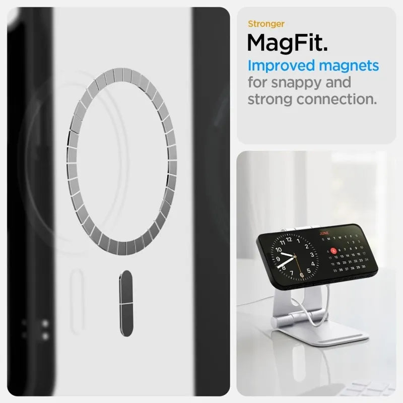 Spigen Liquid Air Mag MagSafe - Dėklas iPhone 17e / 16e (Matinis juodas)