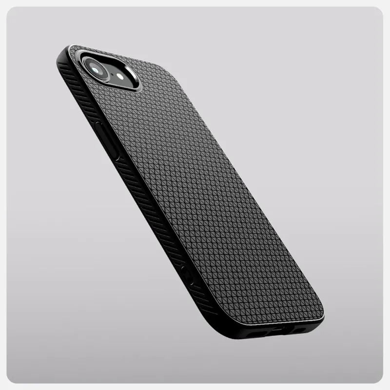 Spigen Liquid Air Mag MagSafe - Dėklas iPhone 17e / 16e (Matinis juodas)