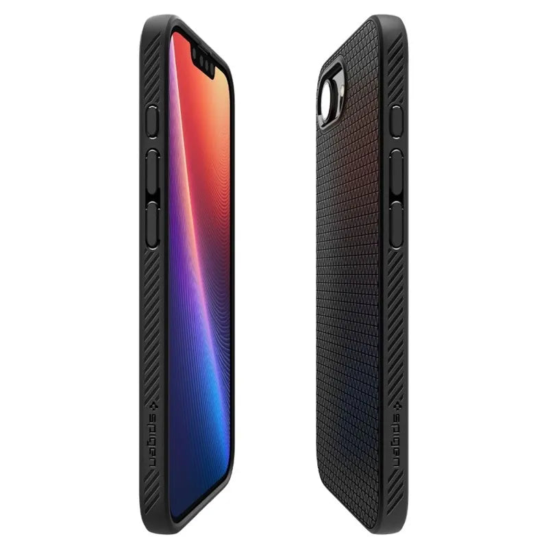 Spigen Liquid Air Mag MagSafe - Dėklas iPhone 17e / 16e (Matinis juodas)