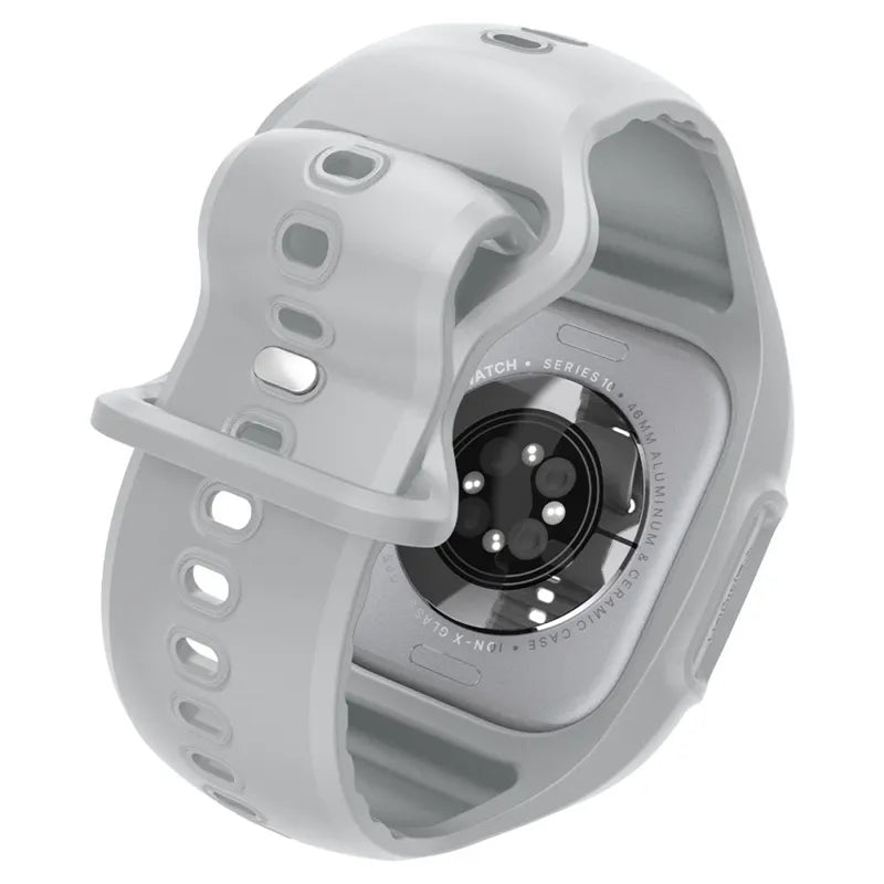 Spigen Liquid Air Pro – apyrankė su dėklu, skirta Apple Watch 10 46 mm (pilka)