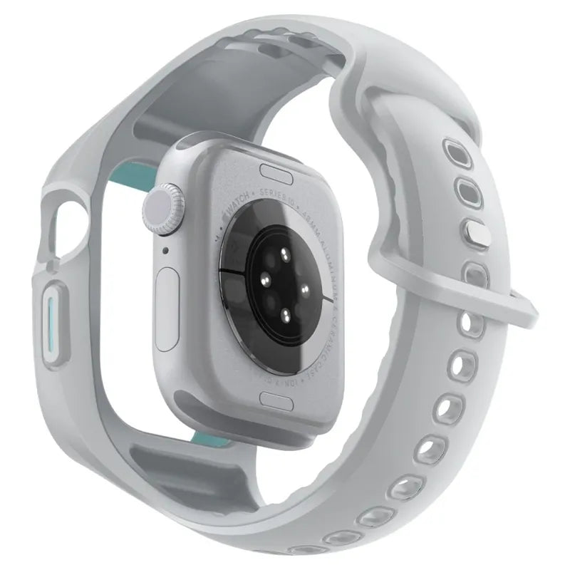 Spigen Liquid Air Pro – apyrankė su dėklu, skirta Apple Watch 10 46 mm (pilka)