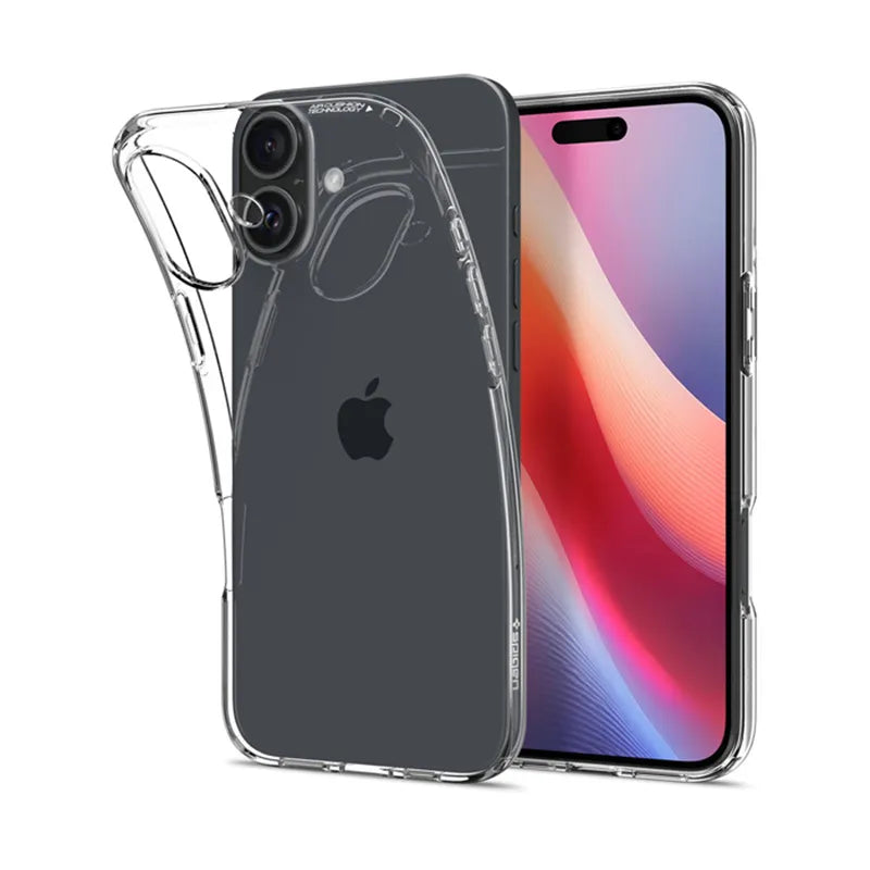 Spigen Liquid Crystal – Dėklas, skirtas „iPhone 16 Plus“ (Skaidrus)