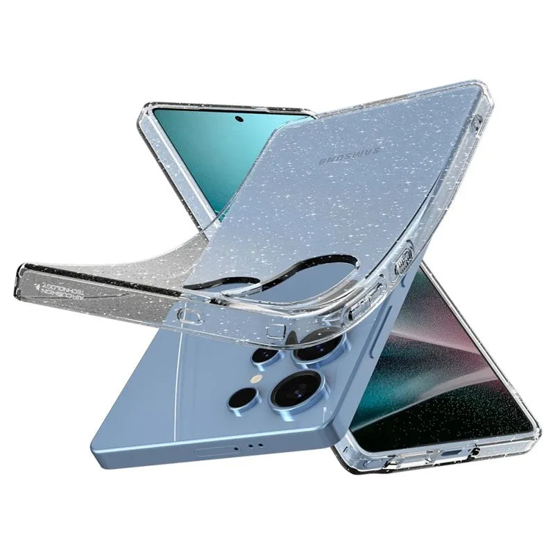 Spigen Liquid Crystal Glitter – dėklas Samsung Galaxy S25 Ultra (skaidrus)