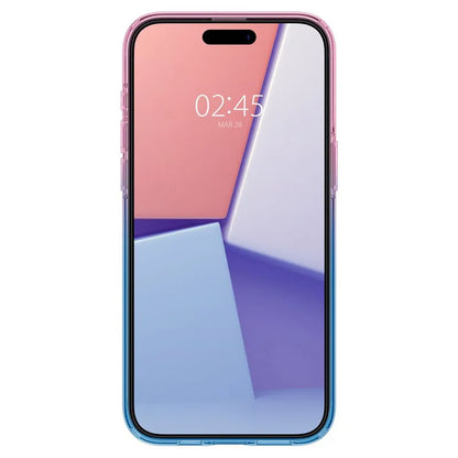Spigen Liquid Crystal Glitter - dėklas skirtas iPhone 15 Pro (rožinis gradiento atspalvis)