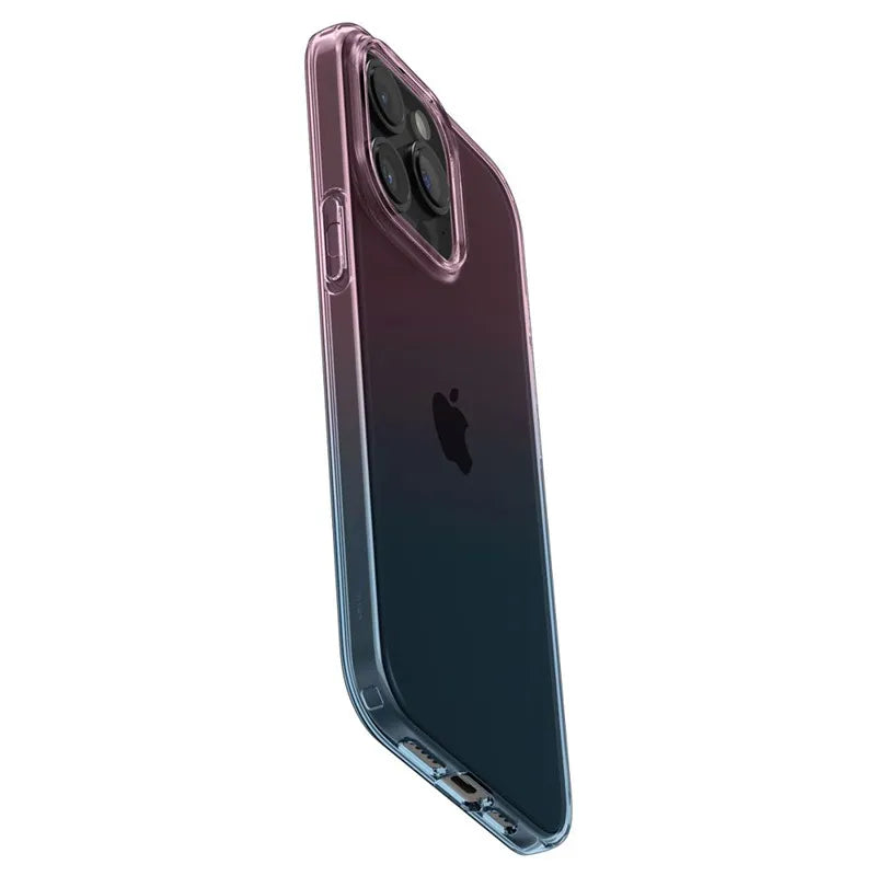 Spigen Liquid Crystal Glitter - dėklas skirtas iPhone 15 Pro (rožinis gradiento atspalvis)