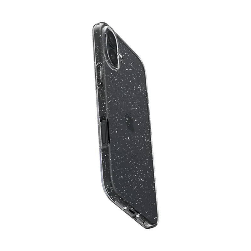 Spigen Liquid Crystal Glitter – „iPhone 16“ dėklas (skaidrus)