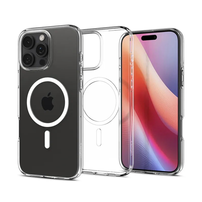 Spigen Liquid Crystal Mag MagSafe – dėklas iPhone 16 Pro (skaidrus)