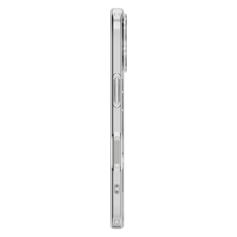 Spigen Liquid Crystal Mag MagSafe – dėklas iPhone 17 (Skaidrus/Baltas)