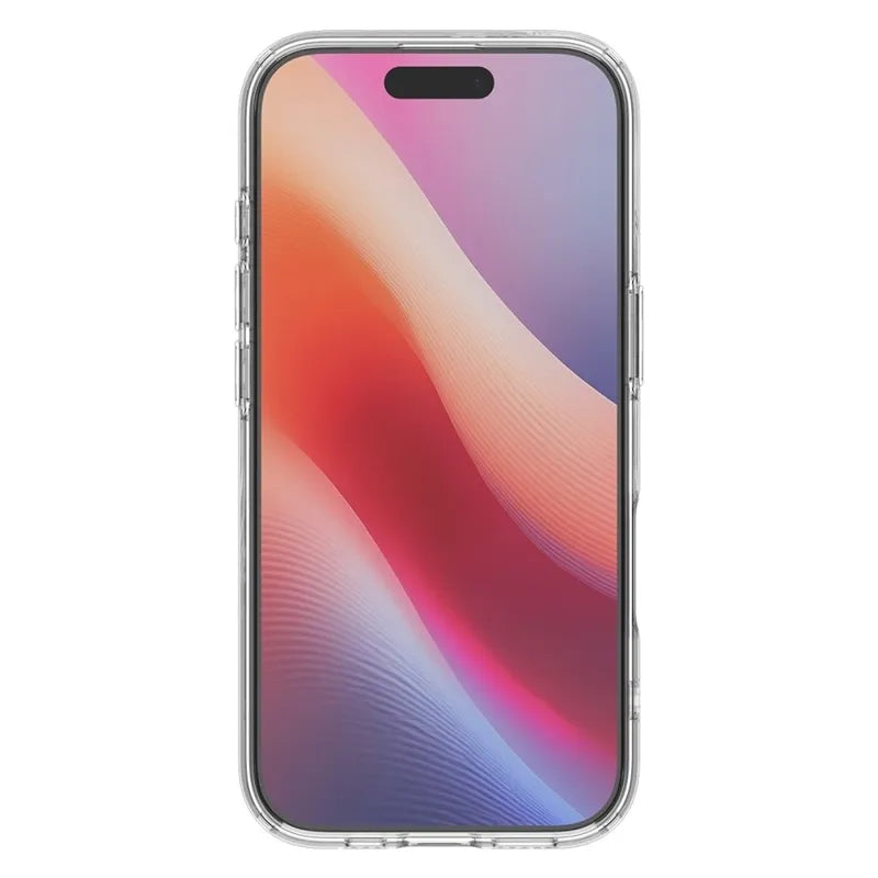 Spigen Liquid Crystal Mag MagSafe – dėklas iPhone 17 (Skaidrus/Baltas)