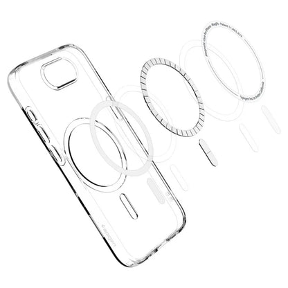 Spigen Liquid Crystal Mag MagSafe dėklas iPhone 17e / 16e (Skaidrus)