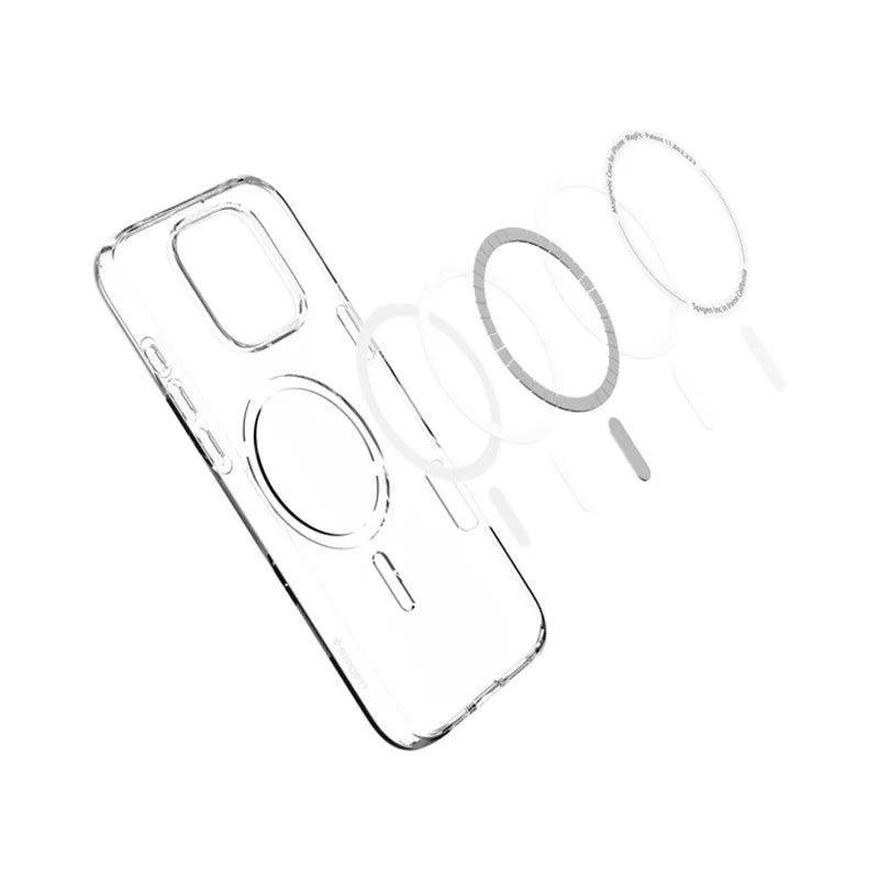 Spigen Liquid Crystal Mag MagSafe - dėklas, skirtas iPhone 16 Pro Max (permatomas)