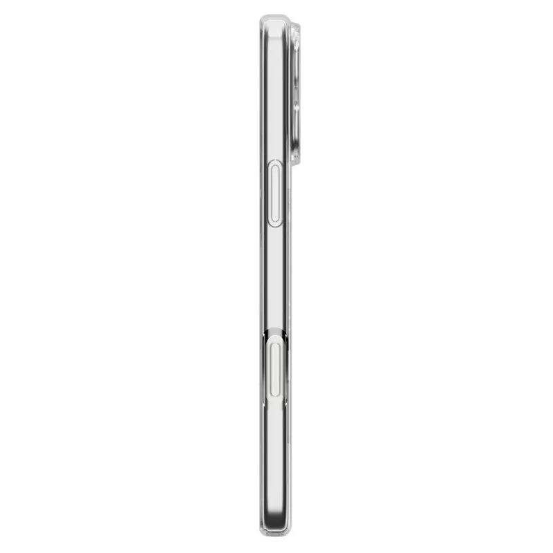 Spigen Liquid Crystal Mag MagSafe dėklas, skirtas iPhone 17 Pro Max (Skaidrus/Baltas)