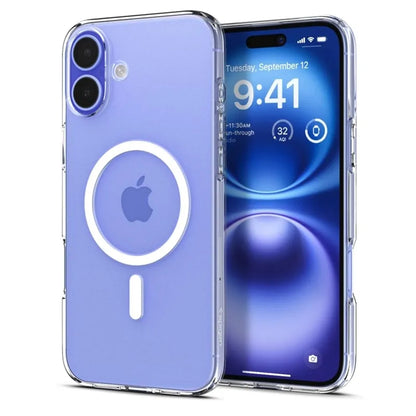 Spigen Liquid Crystal Mag MagSafe – „iPhone 16“ dėklas (skaidrus)