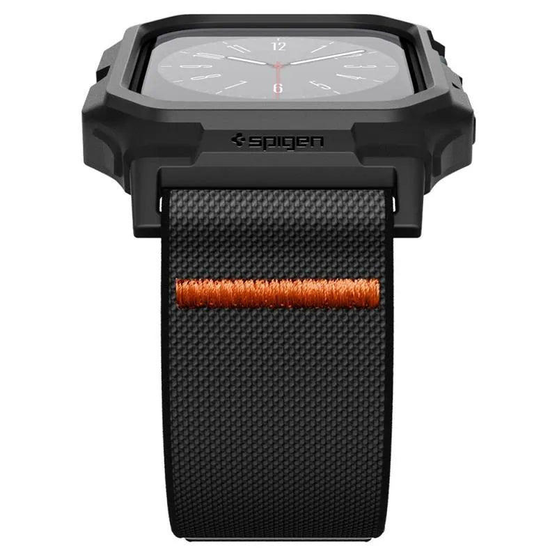 Spigen Lite Fit "Pro" - Dėklas su dirželiu skirtas Apple Watch 10 42 mm (Matinė juoda)