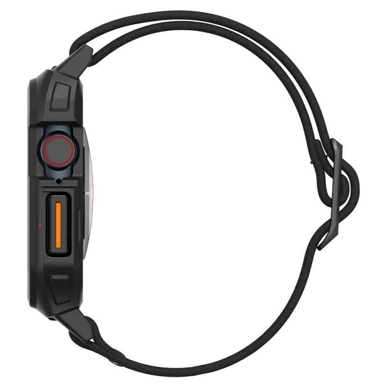 Spigen Lite Fit "Pro" - Dėklas su dirželiu skirtas Apple Watch 10 42 mm (Matinė juoda)